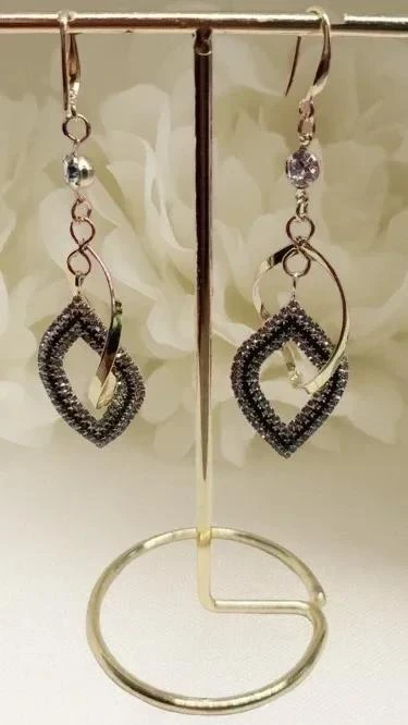 Boucles d 'oreilles spirales acier inoxydable